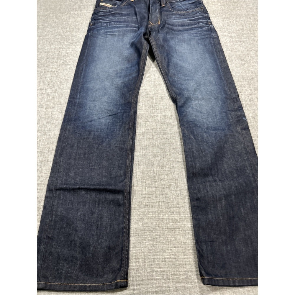 Diesel Larkee Jeans Mens 31x32 Relaxed Button Fly Romania 0073N Straight Denim - Picture 2 of 16